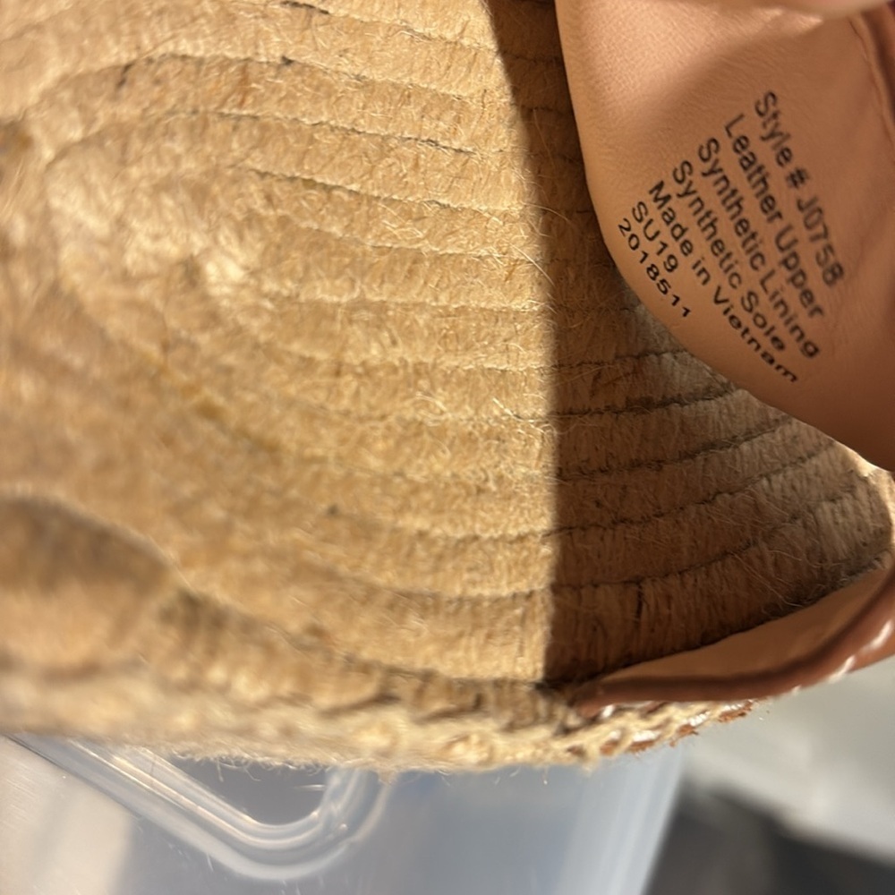 J CREW Leather Platform Wedge Espadrilles in Burnished Pecan - Picture 12 of 15